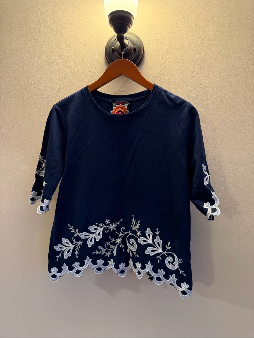 Johnny Was Navy Tee